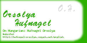 orsolya hufnagel business card